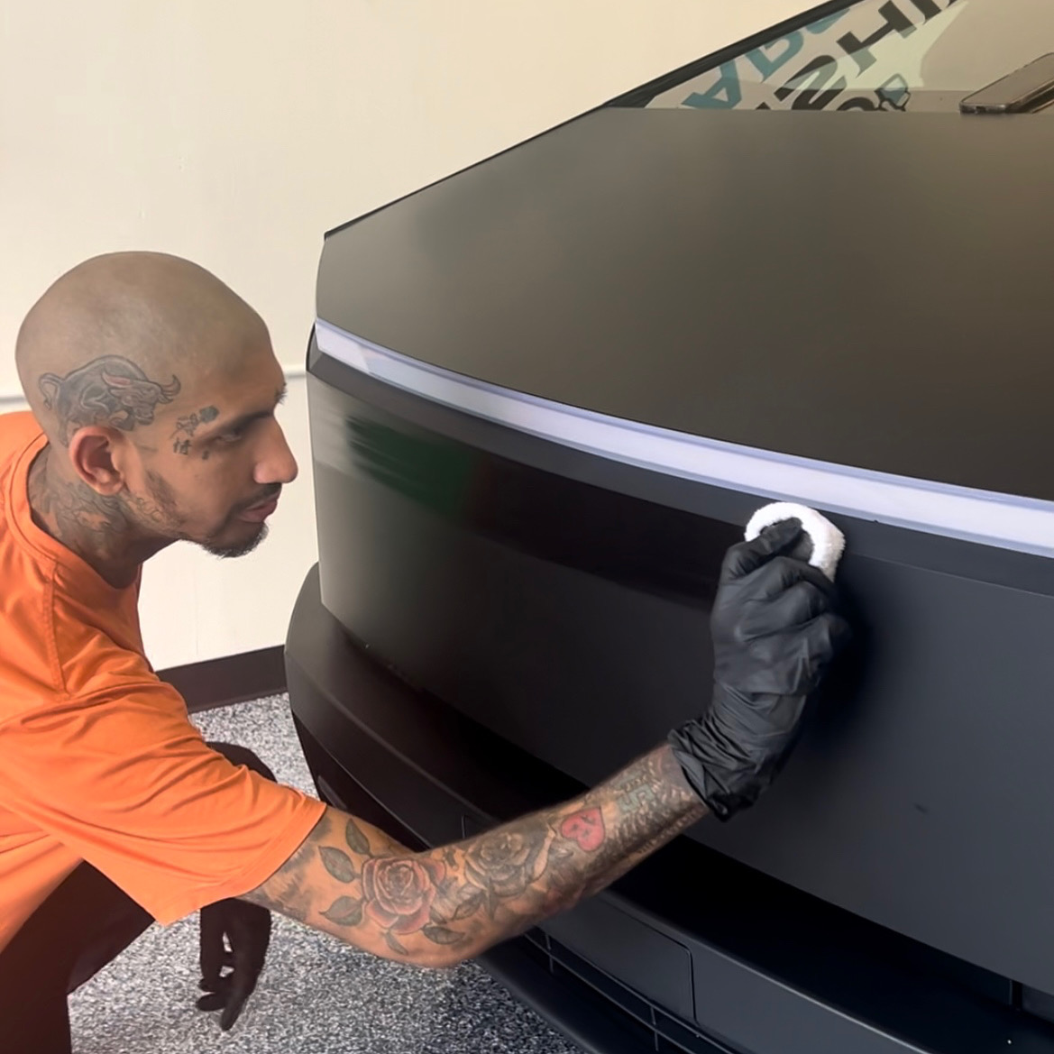 Tesla wrap Hollywood